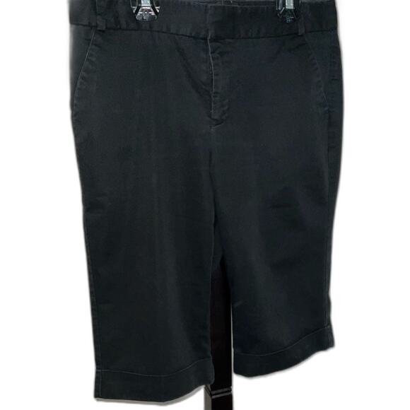Dockers Bermudas Shorts Ideal Fit Black Size M/8 - Picture 1 of 3